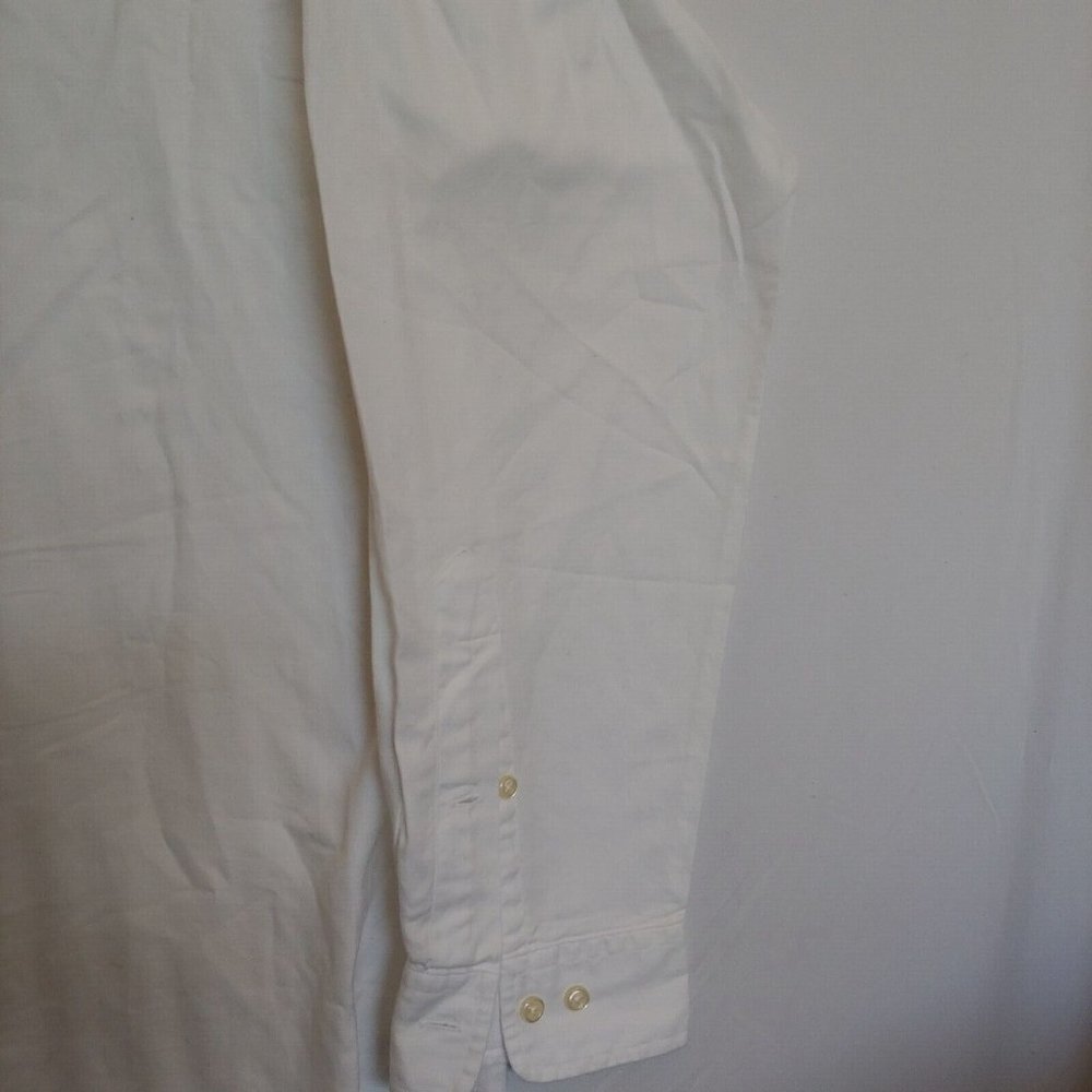 Lauren Ralph Lauren blue label white Yardmouth button shirt size 151/2 32/33 - Picture 6 of 12